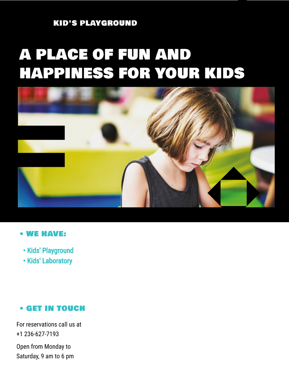 Free Play School Flyer Template