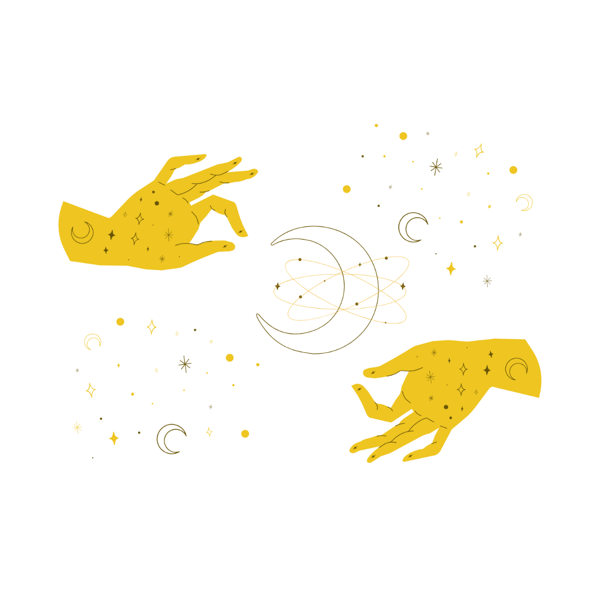 Yellow Alchemy Vector Template