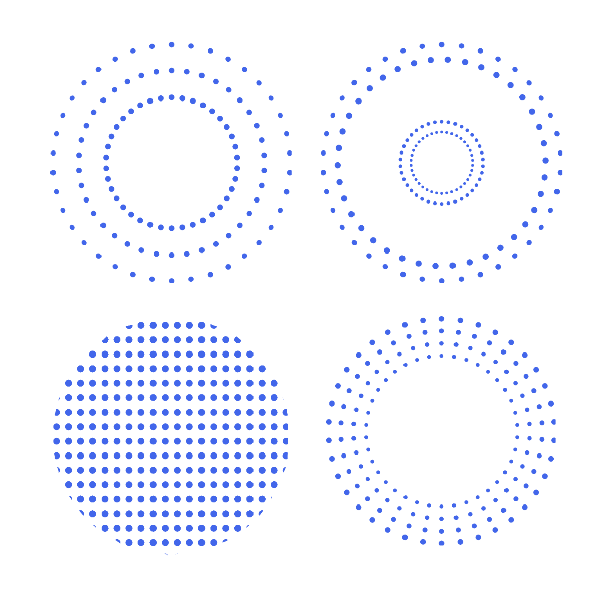 Dotted Circle Vector