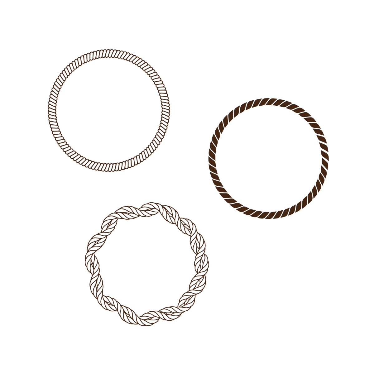 Free Round Rope Vector Template