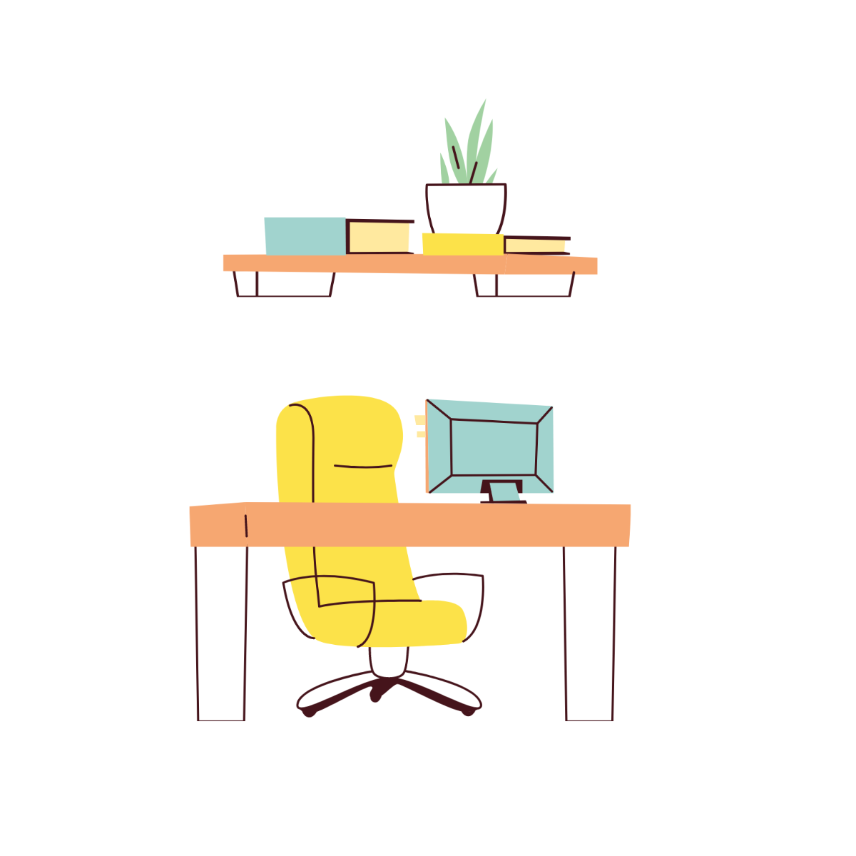 Free Transparent Office Vector Template