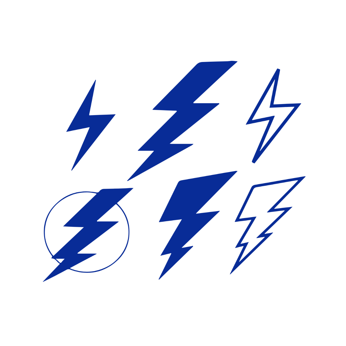 Lightning Flash Vector Template