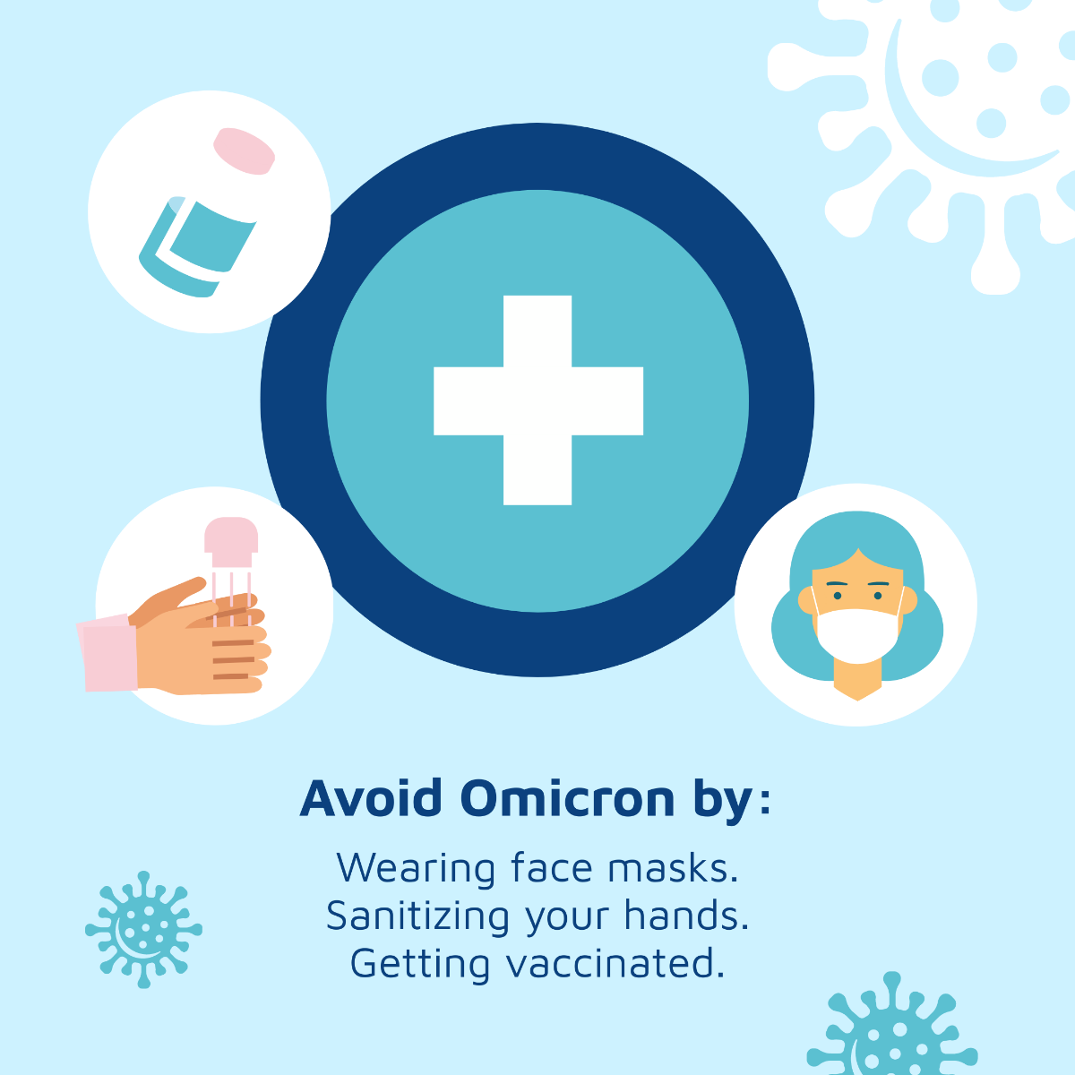 Omicron Variant Prevention Instagram Post