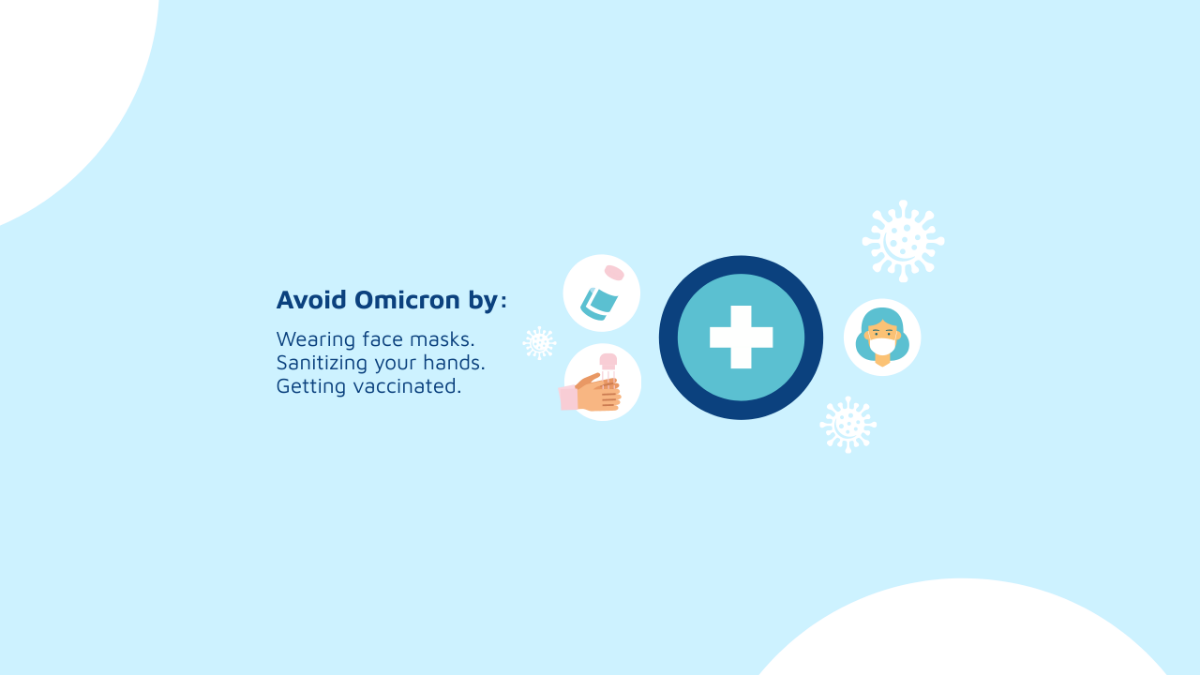 Free Omicron Variant Prevention Youtube Banner Template