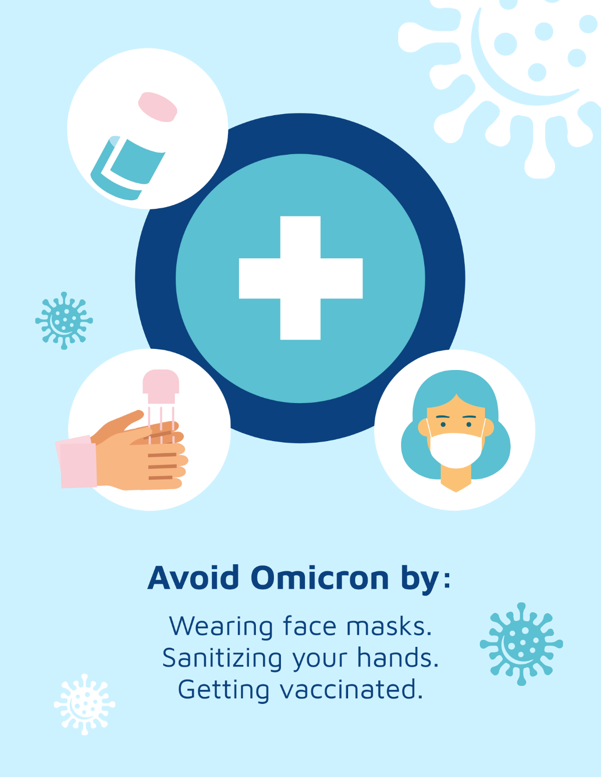 Free Omicron Variant Prevention Flyer Template