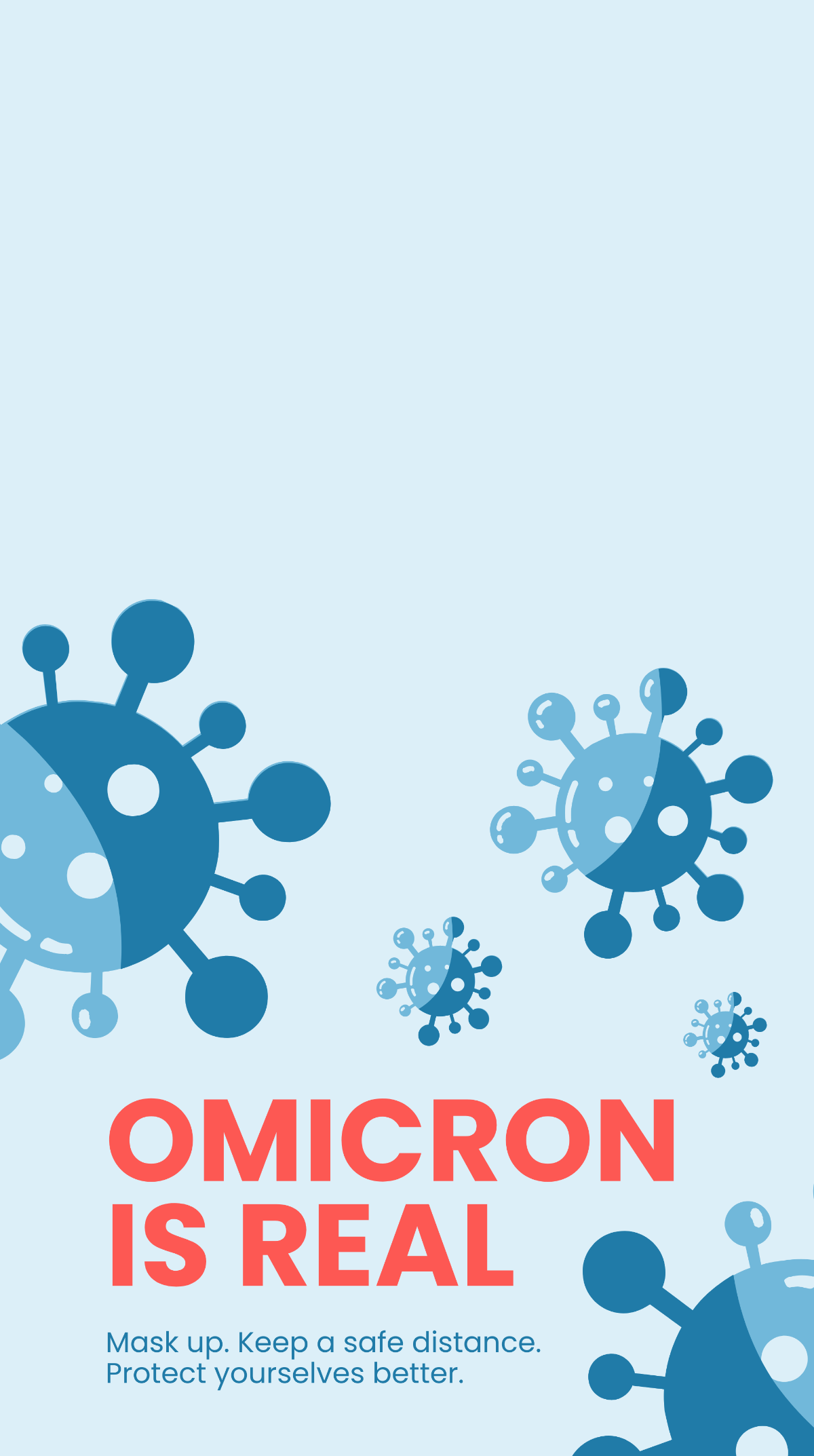 Omicron Awareness Snapchat Geofilter Template