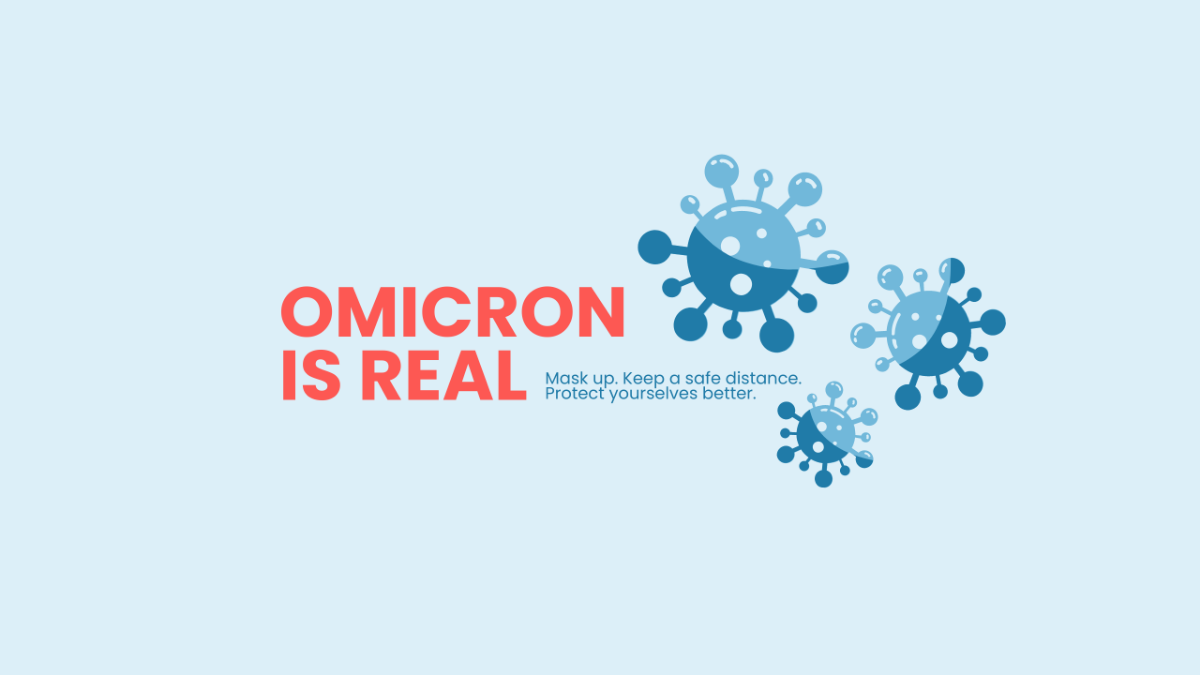 Free Omicron Awareness Youtube Banner Template