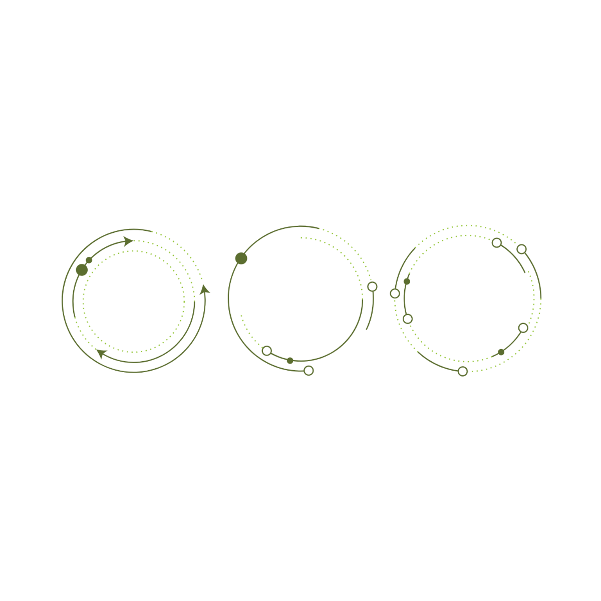 Free Green Circle Vector Template