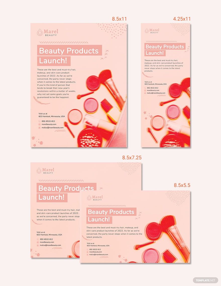 Product Launch Magazine Ads Template