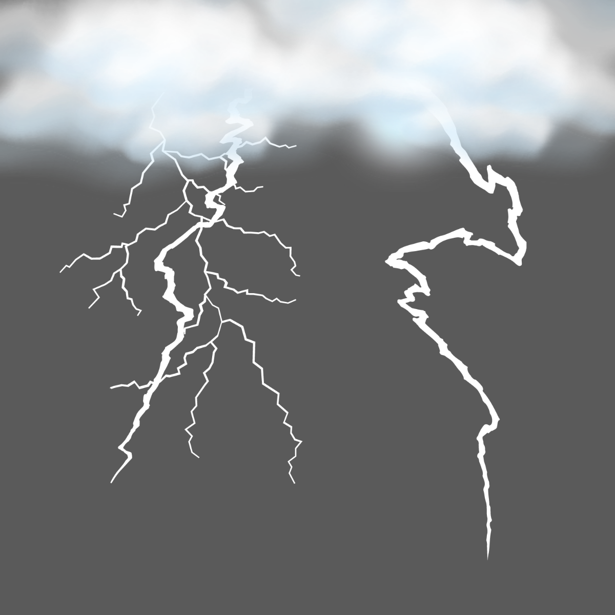 Lightning Storm Vector Template