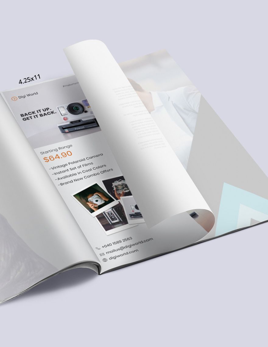 Product Magazine Ads Template