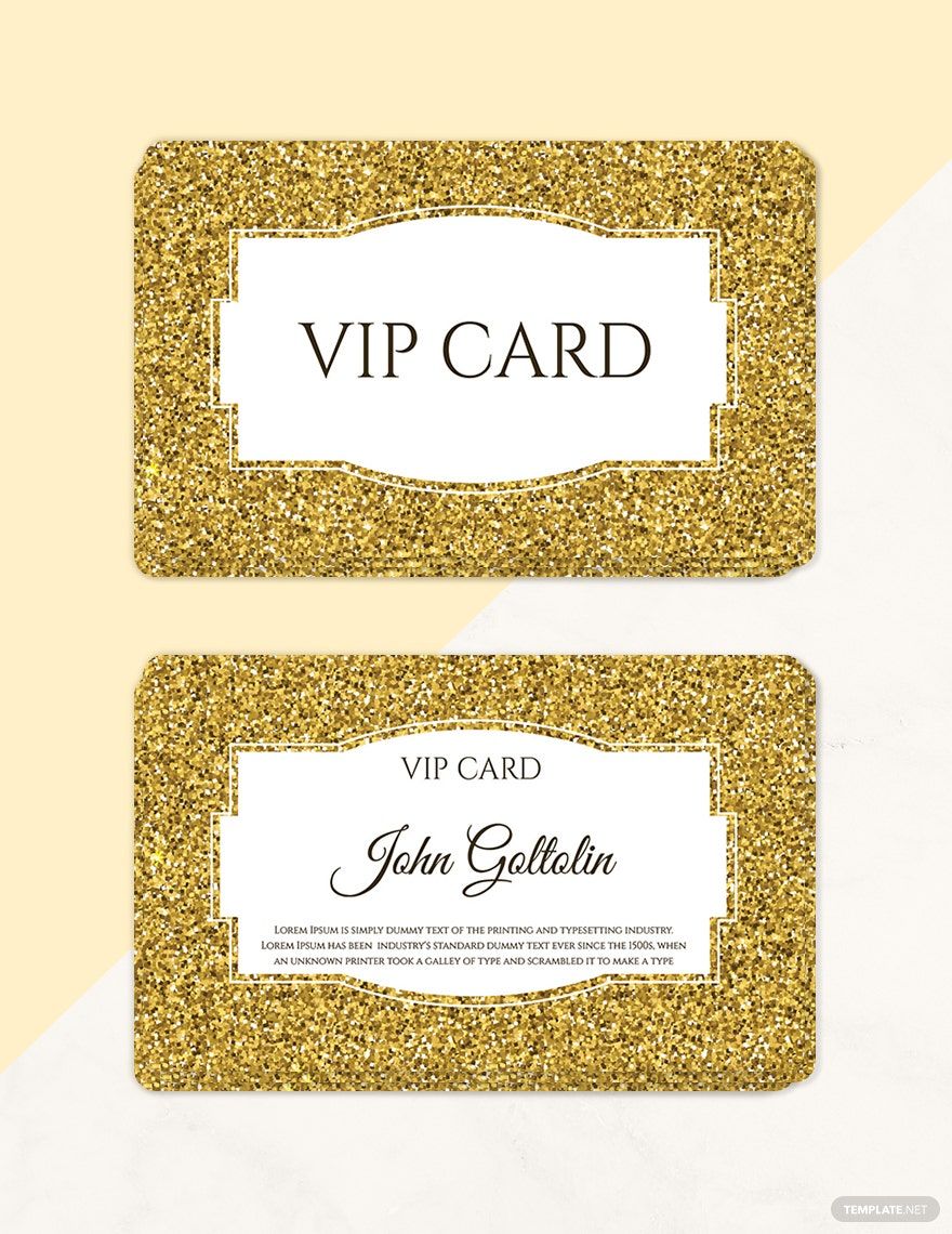 Club VIP Membership Card Template in Publisher, PSD, Illustrator, Word,  Pages - Download