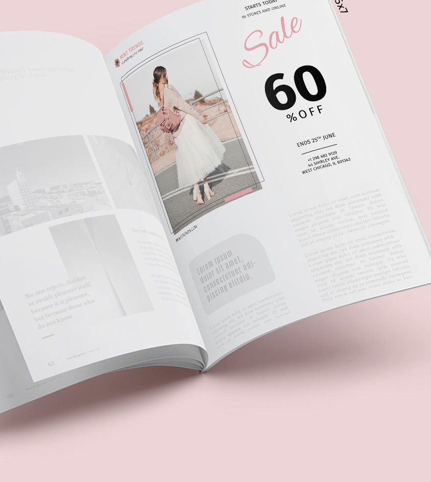 Product Sale Magazine Ads Template