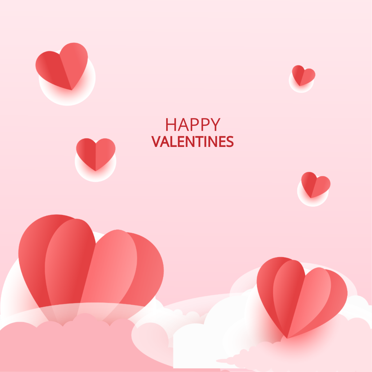 Valentines Day Background Vector Template