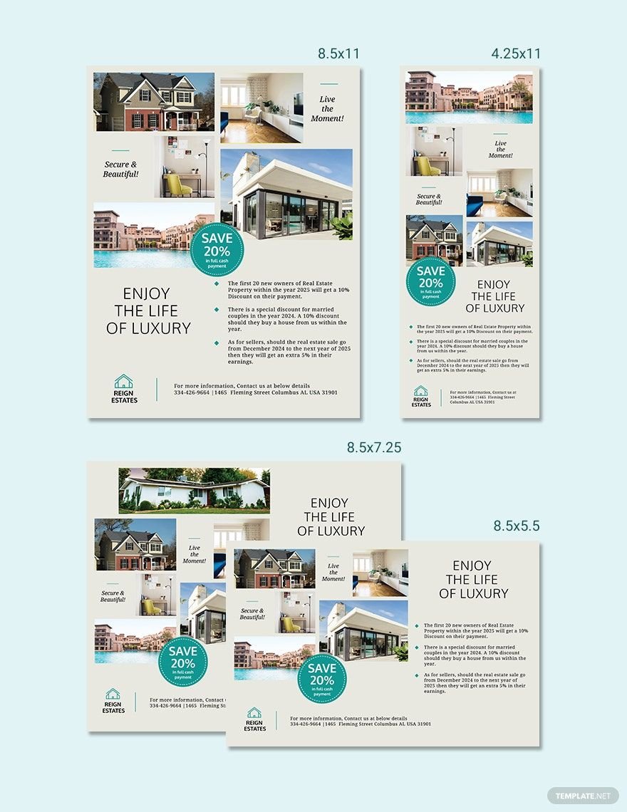 Real Estate Magazine Ads Template