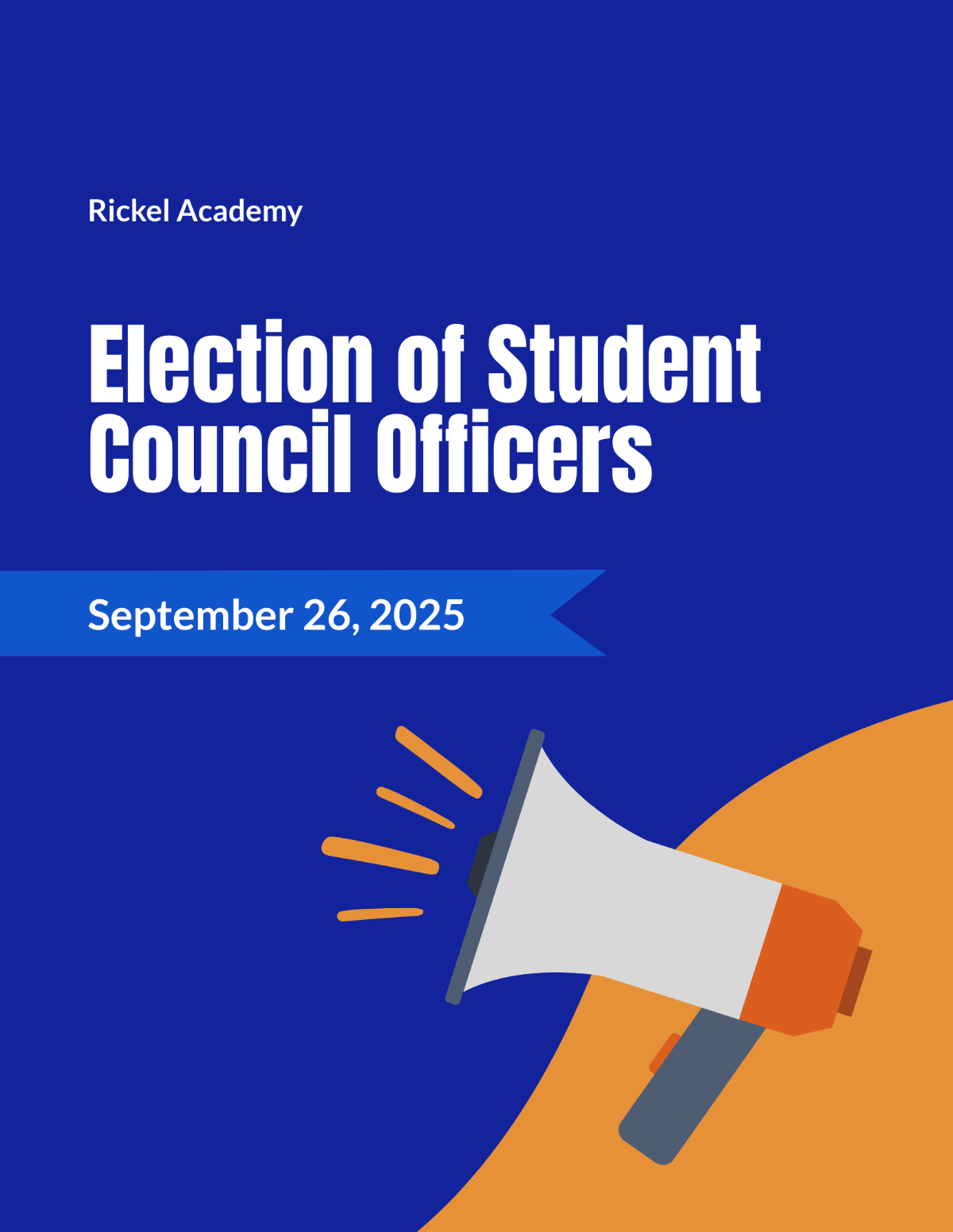 Student Council Election Campaign Flyer