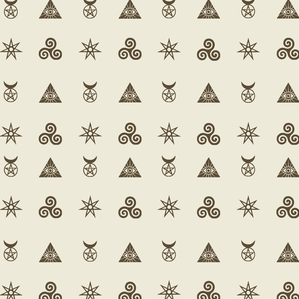 Free Alchemy Pattern Vector Template