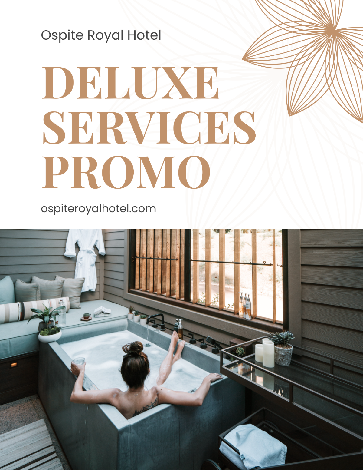 Hotel Service Promotion Flyer Template - Edit Online & Download