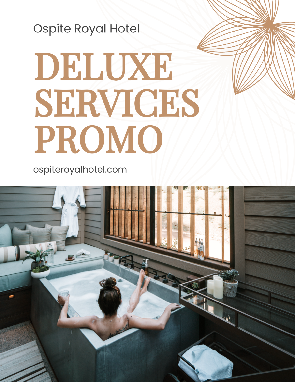 Hotel Service Promotion Flyer Template
