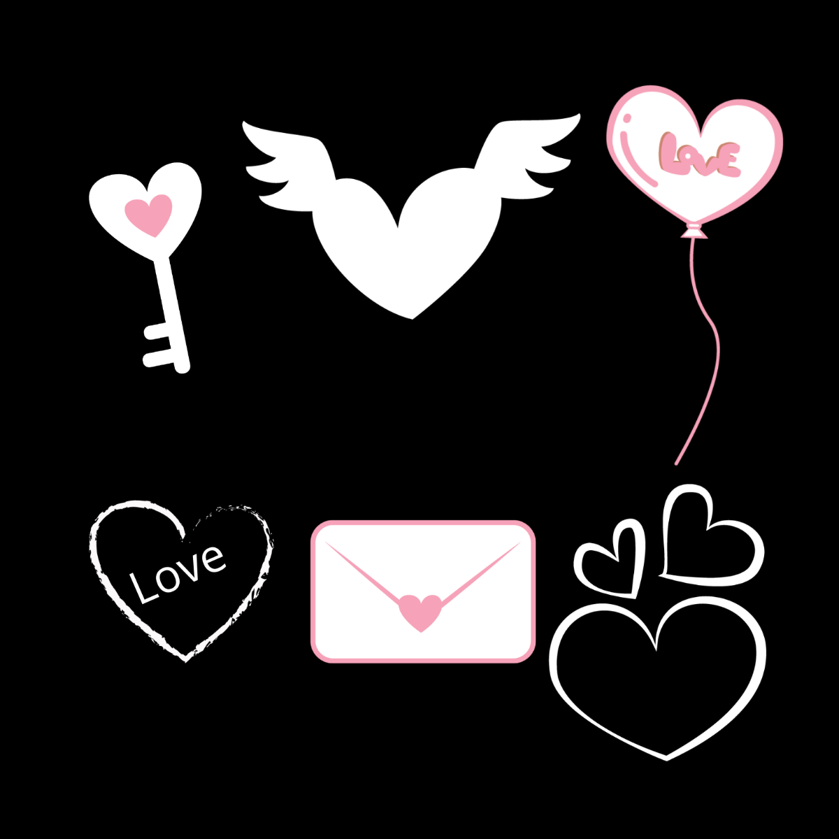 Free White Valentines Day Vector Template