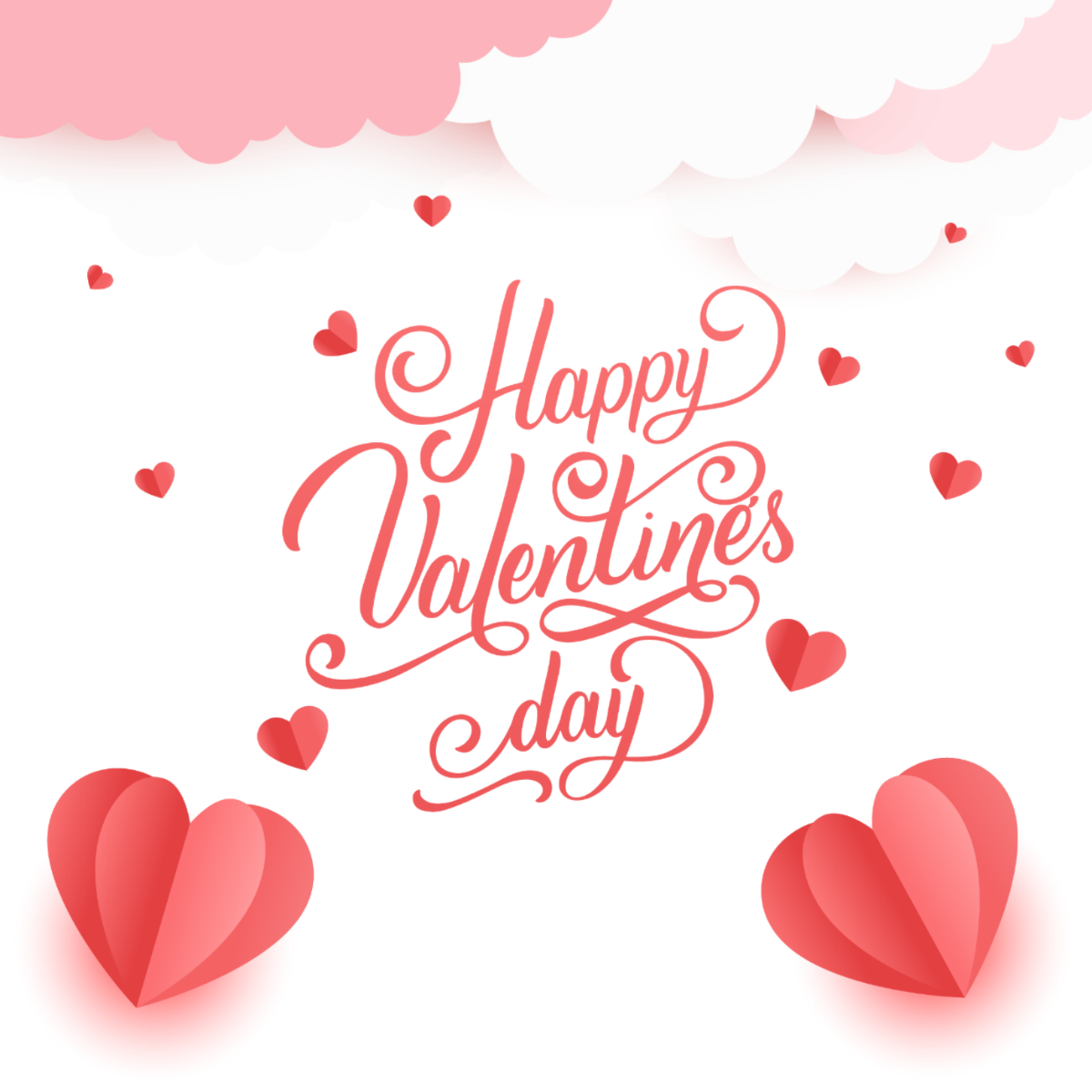 Free Happy Valentines Day Vector Template