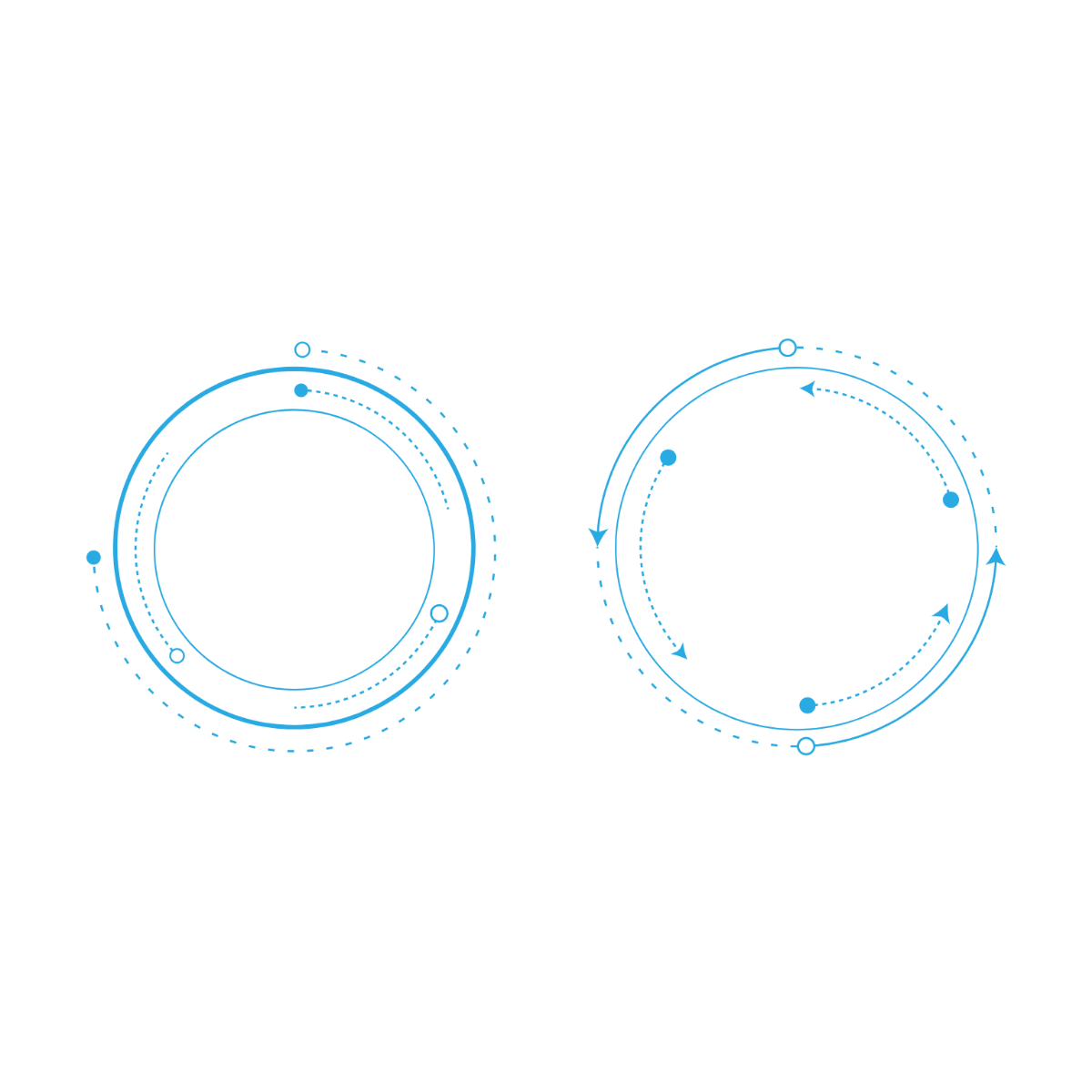 Transparent Circle Vector Template