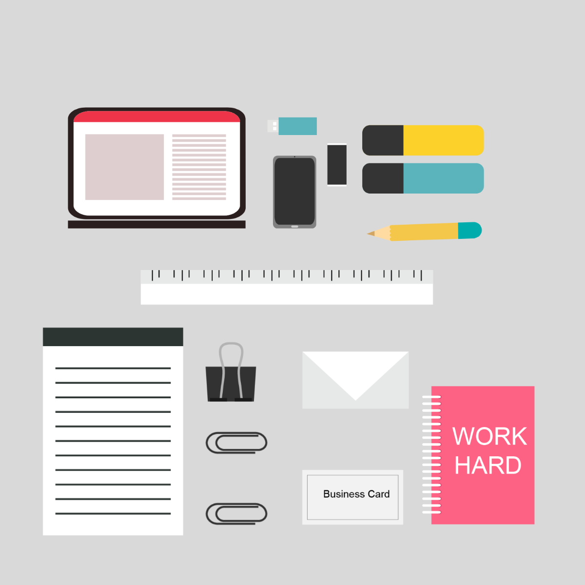 Free Business Stationary Vector Template