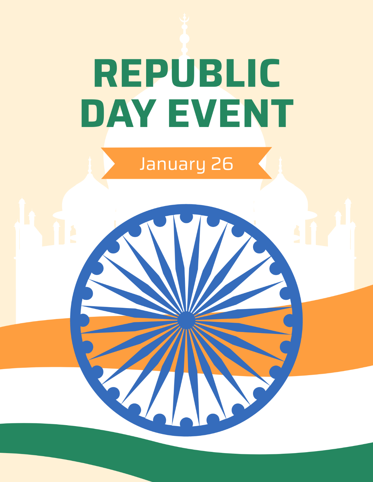 Republic Day Event Flyer Template