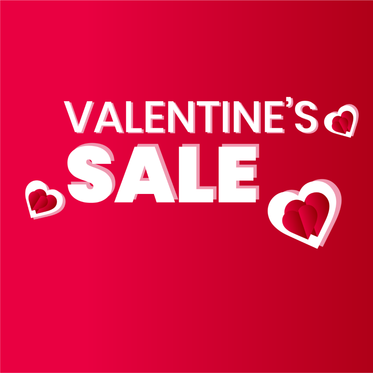Valentines Day Sale Vector
