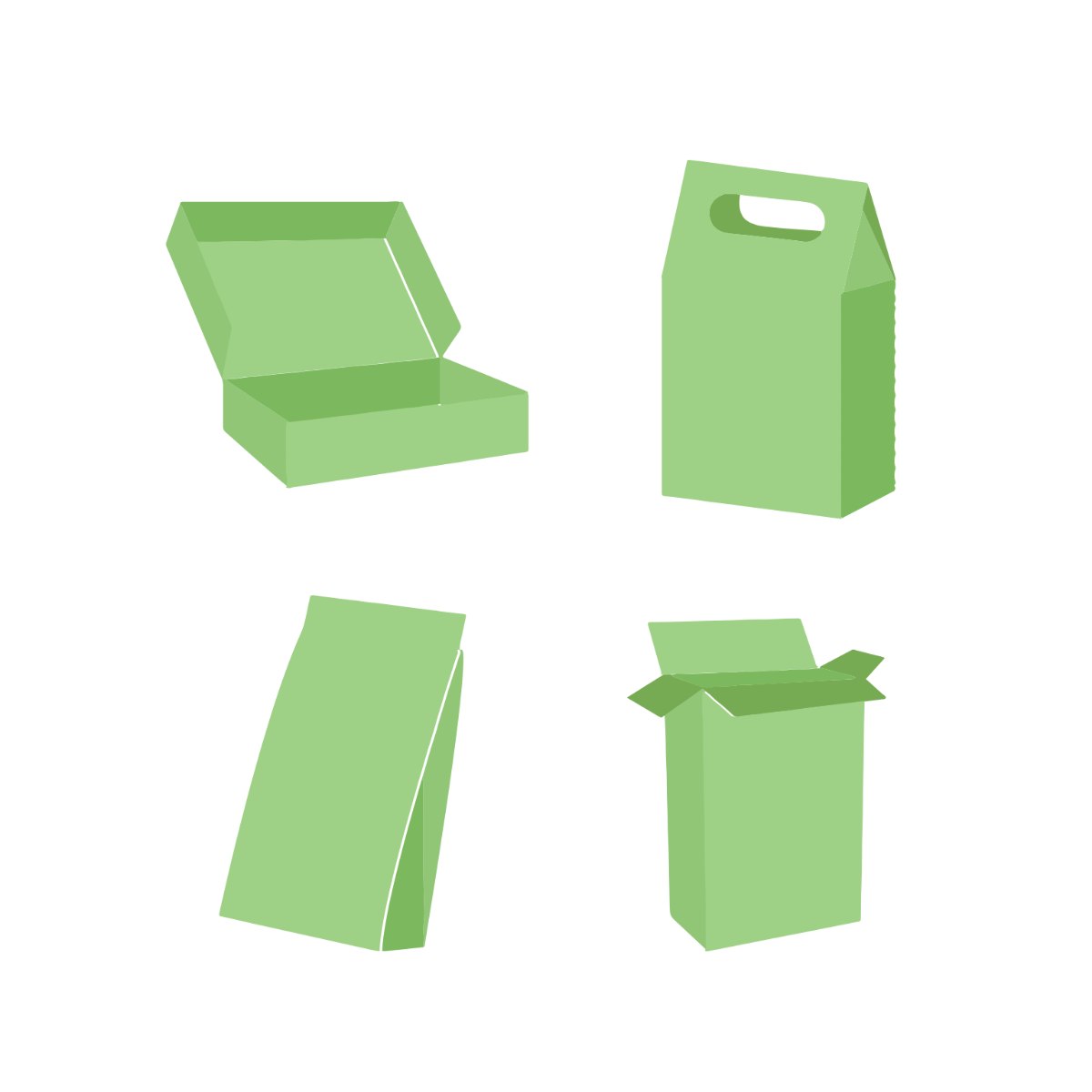Green Packaging Vector Template
