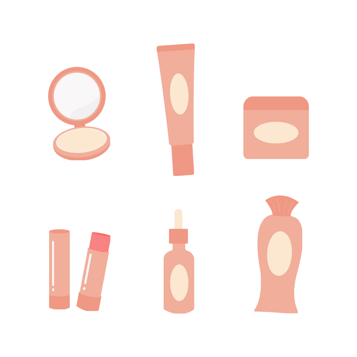 Cosmetics Packaging Vector Template