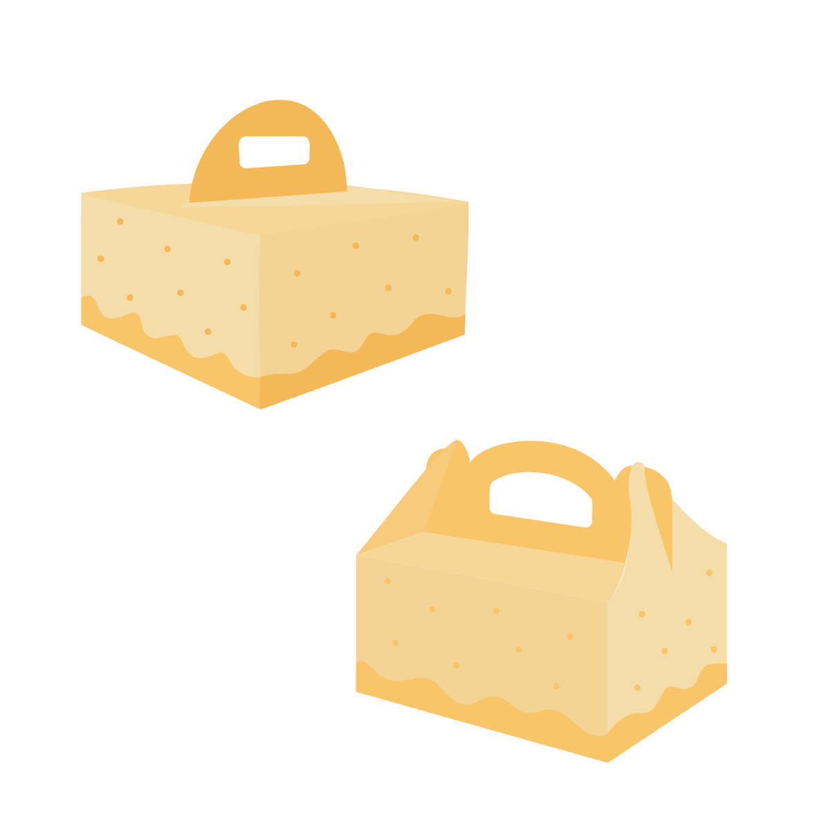 Free Cake Packaging Vector Template