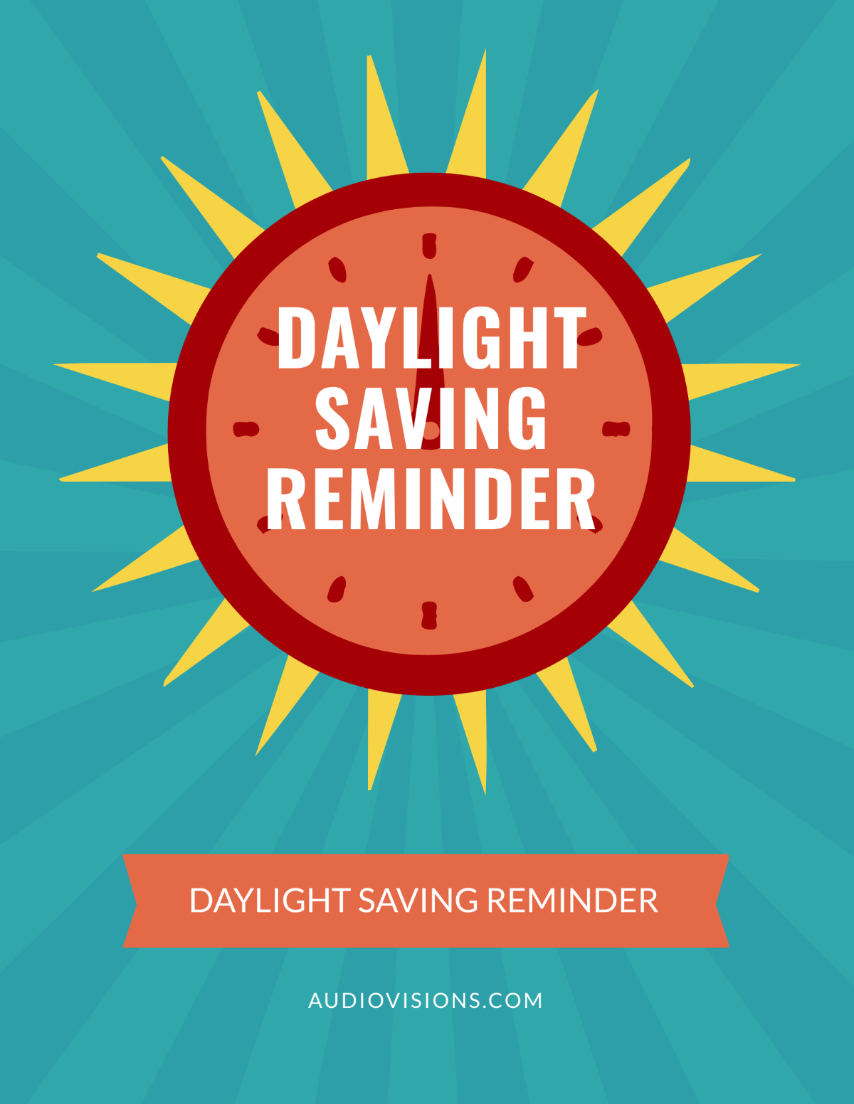 Free Daylight Saving Reminder Flyer Template