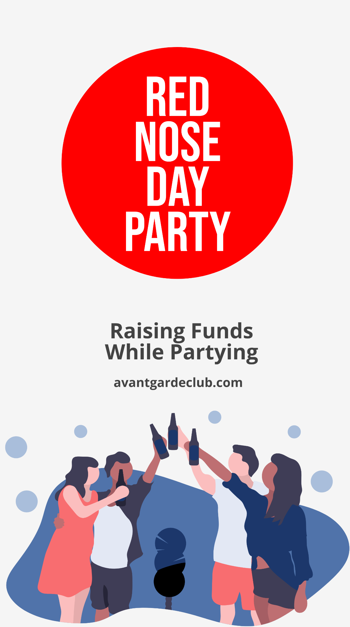 Free Red Nose Day Party Instagram Story Template