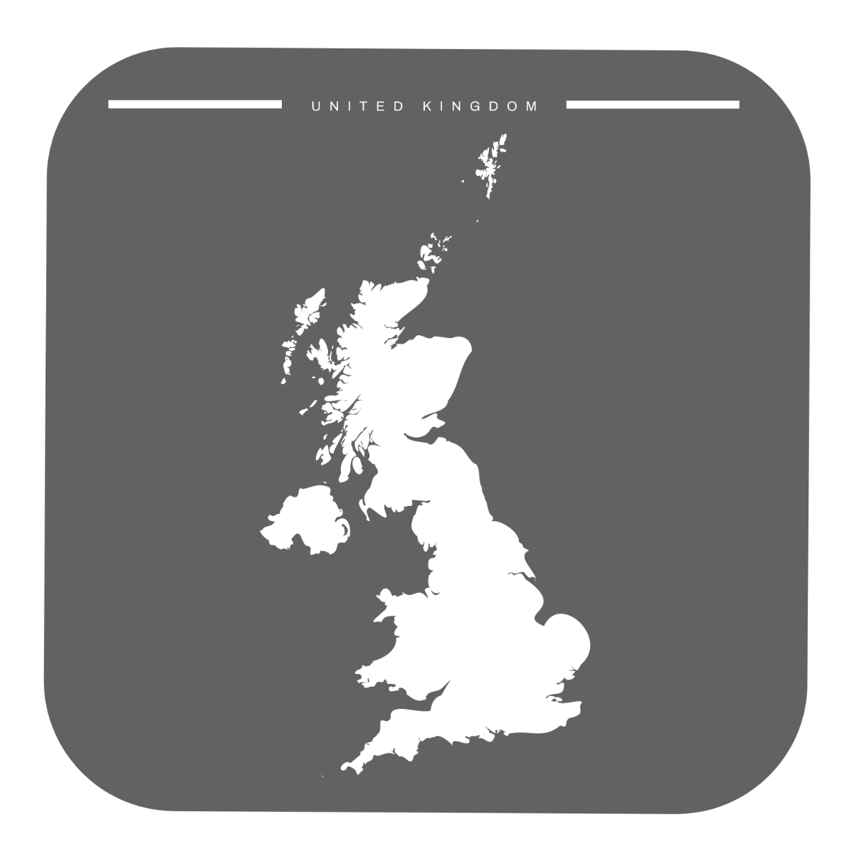 White UK Map Vector Template
