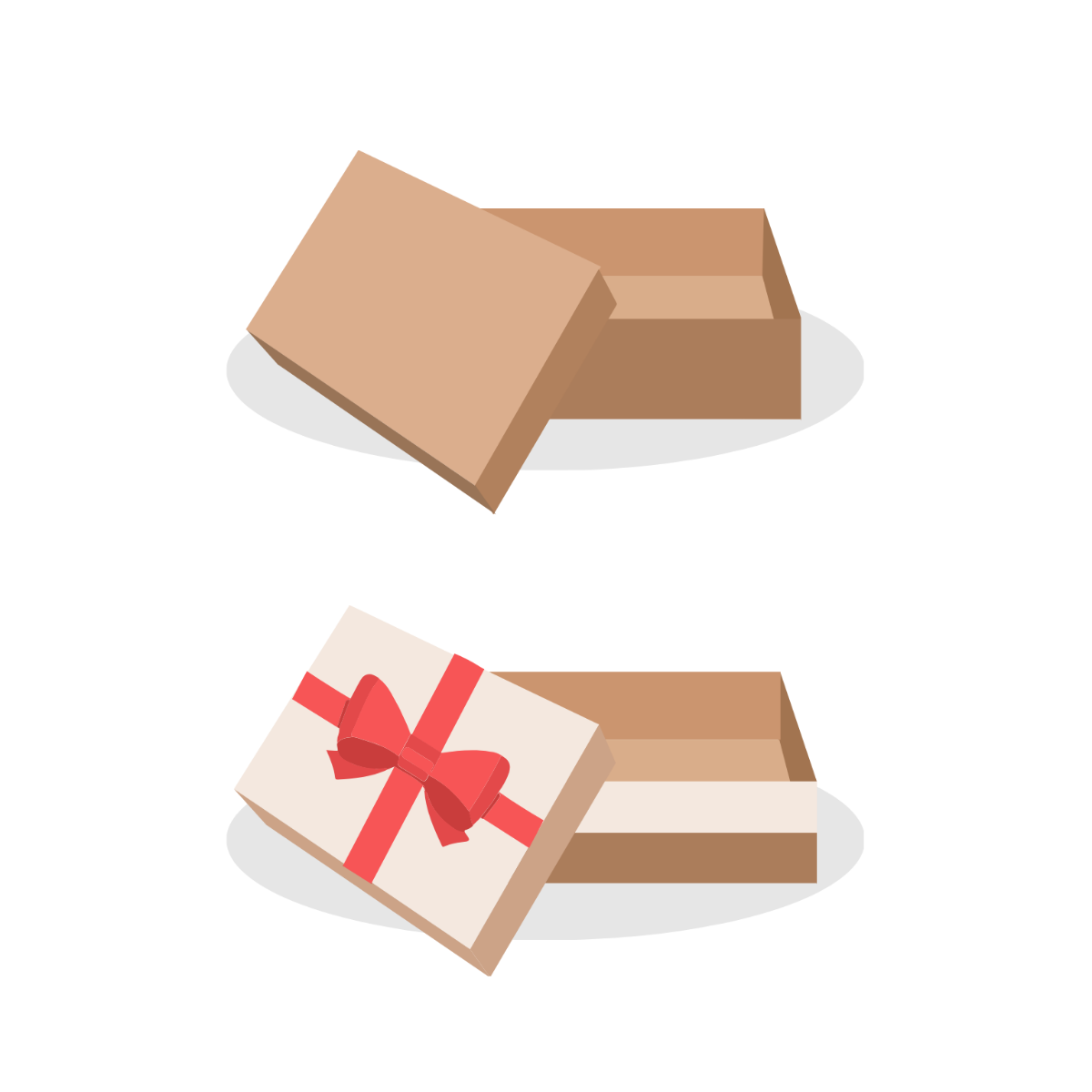 Gift Packaging Vector Template