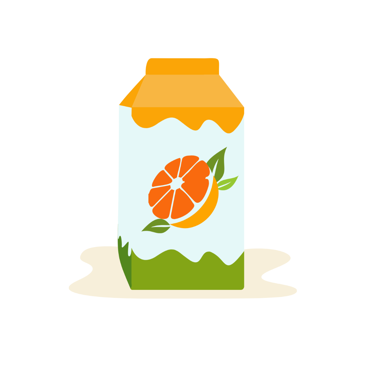 Fruit Juice Packaging Vector Template