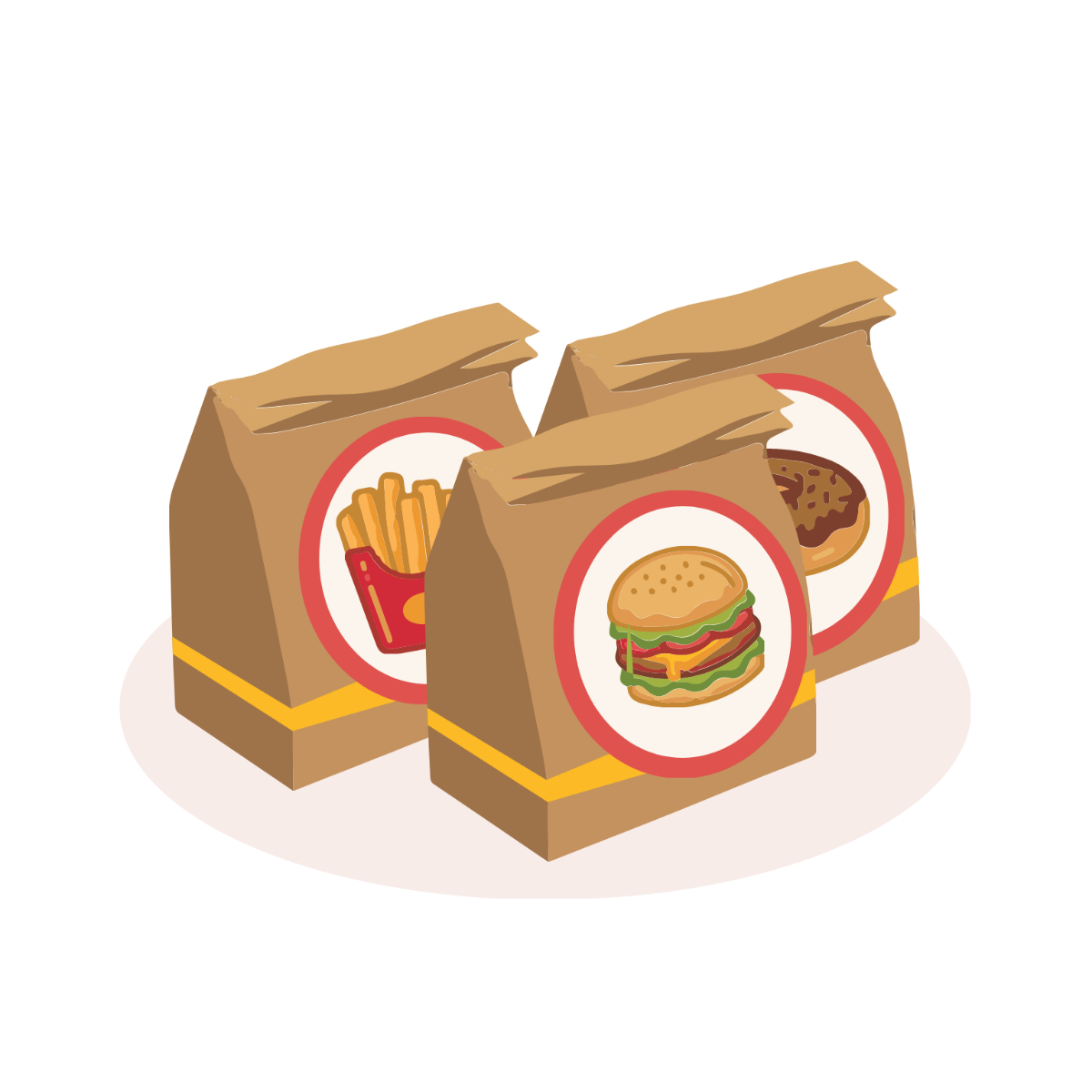 Fast Food Packaging Vector Template