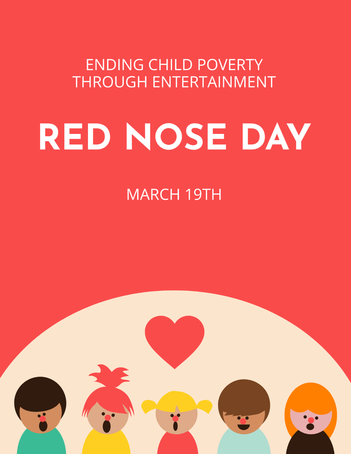 Red Nose Day Event Flyer