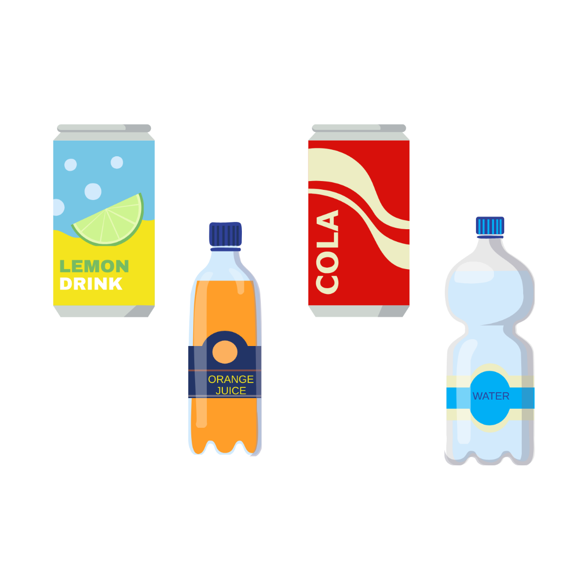 Beverage Packaging Vector Template