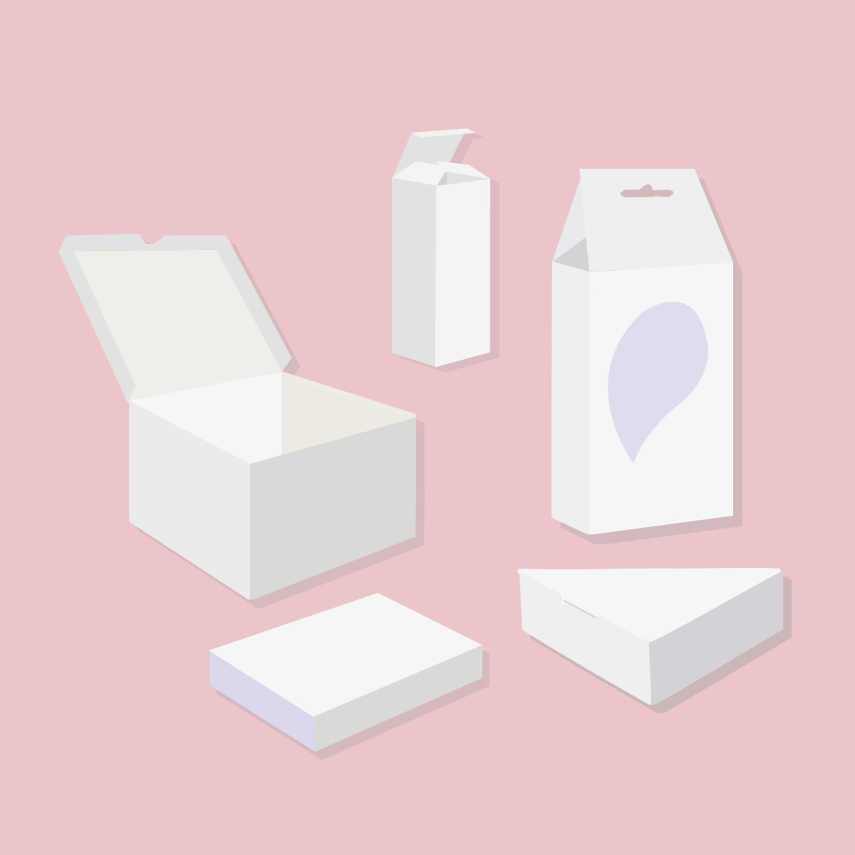 White Packaging Vector Template