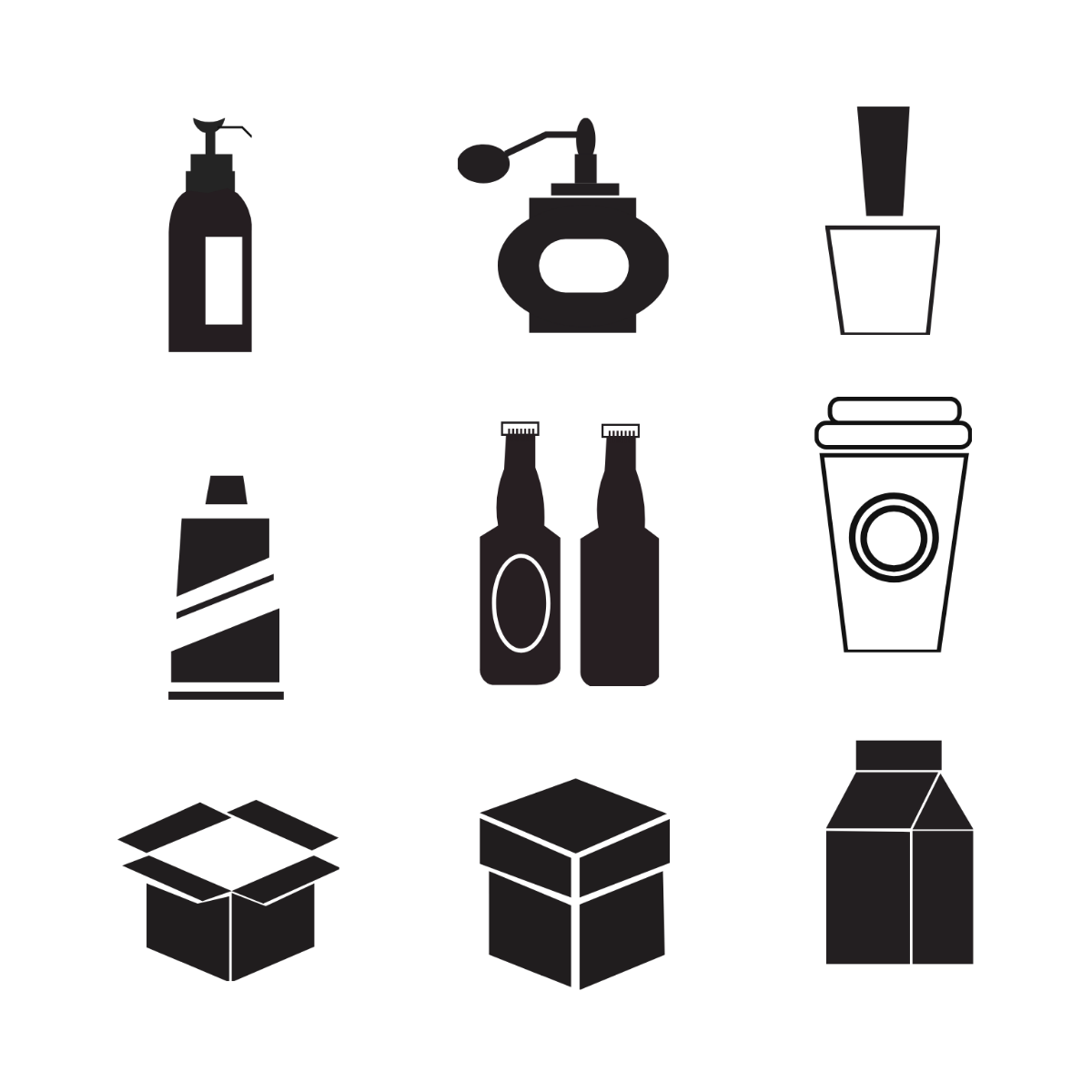 Free Packaging Icon Vector Template