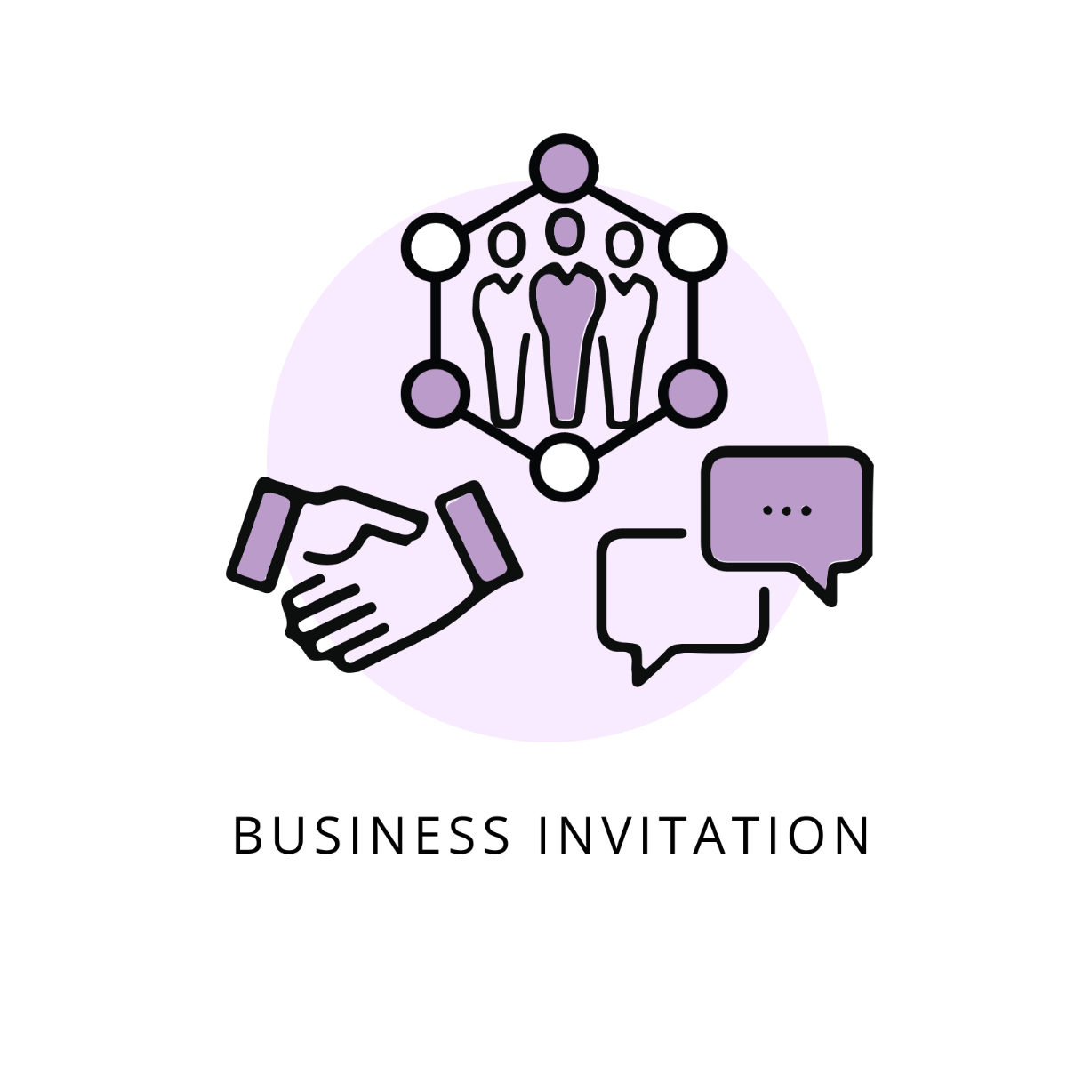 Business Invitation Vector Template