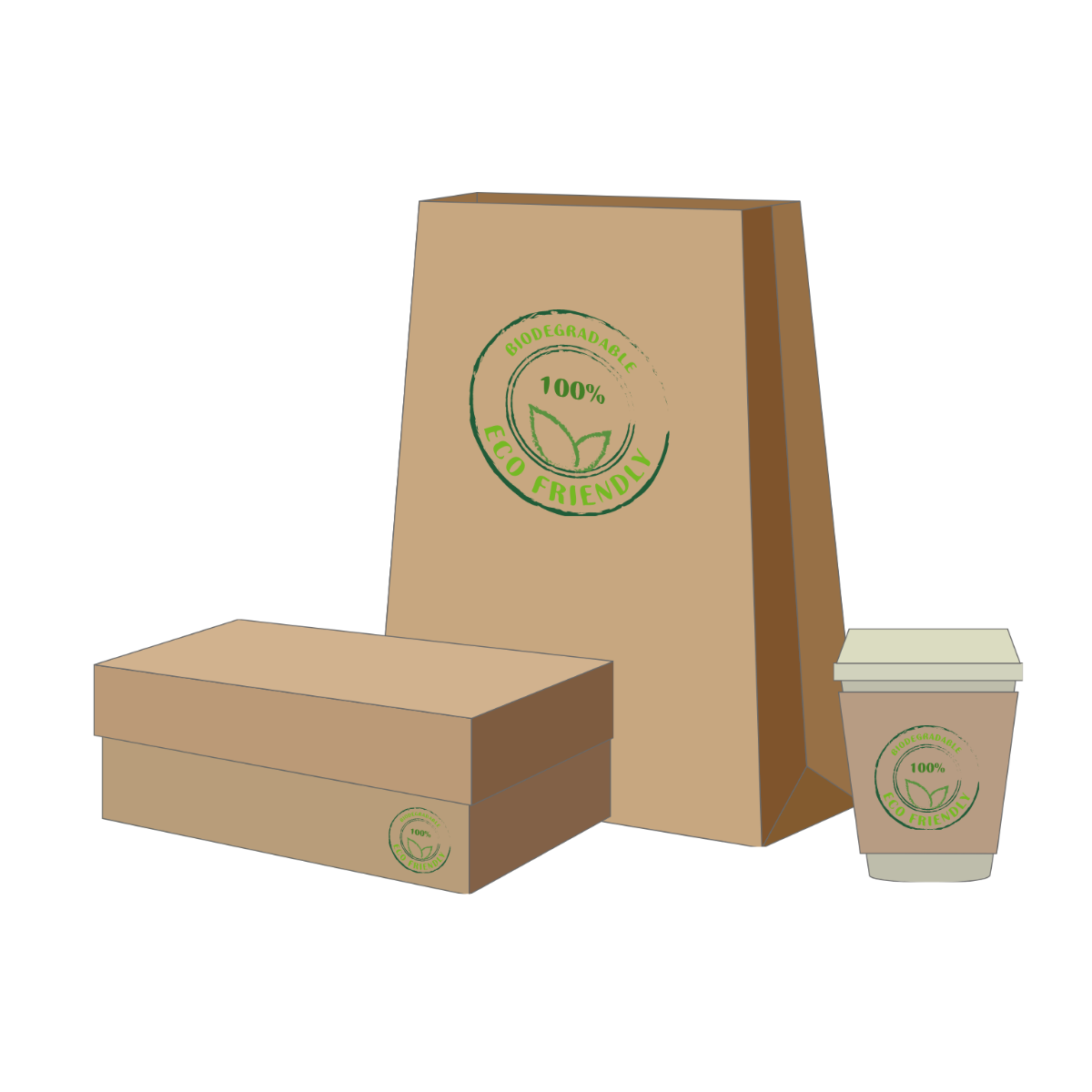 Free Eco Packaging Vector Template