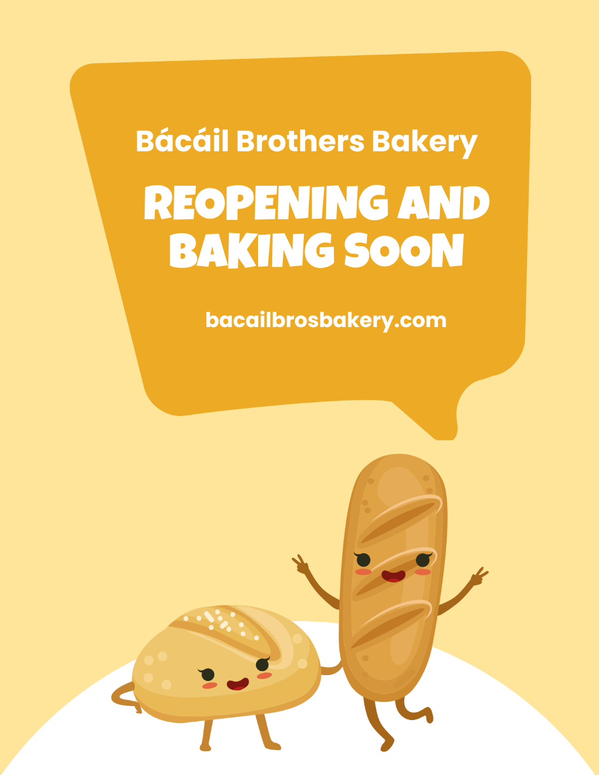 Bakery Reopening Flyer Template