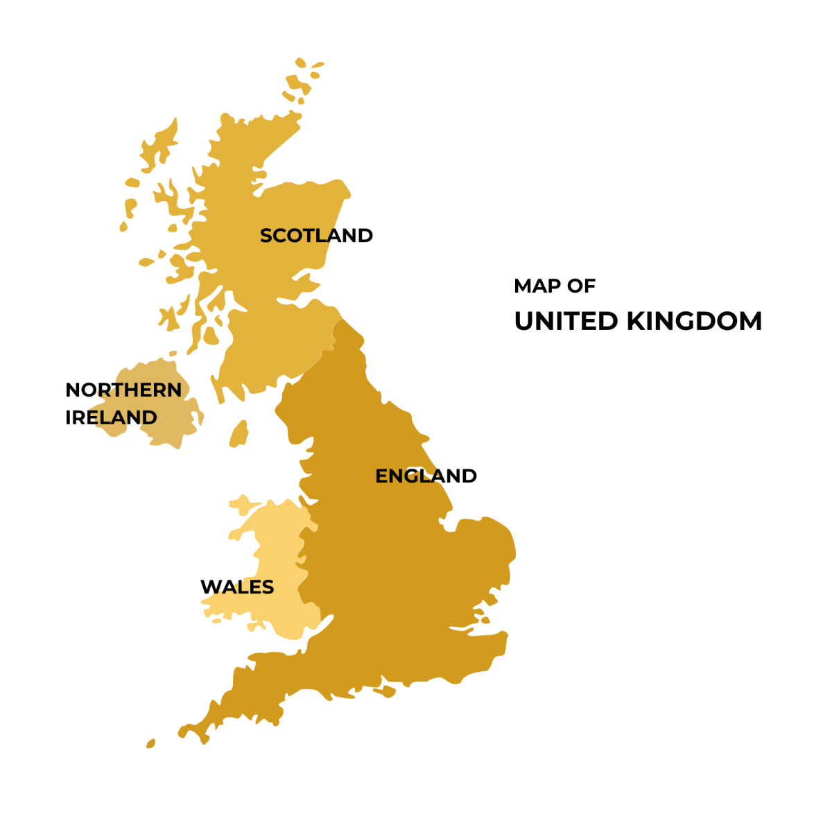Basic UK Map Vector Template