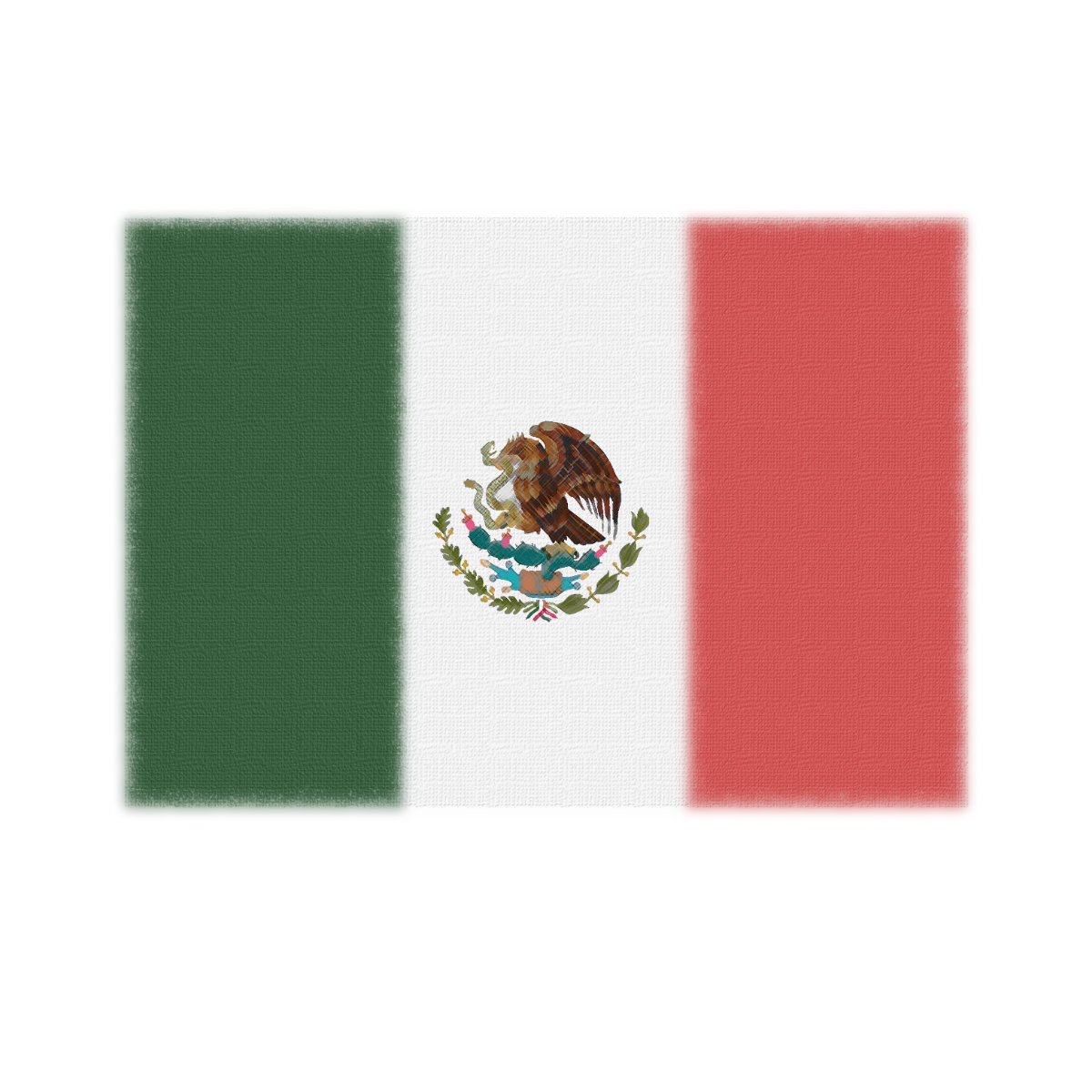 Mexican Flag Texture Vector Template