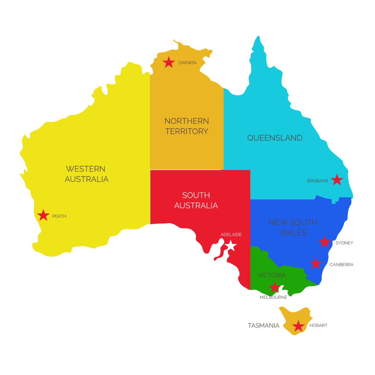 Transparent Australia Map Vector