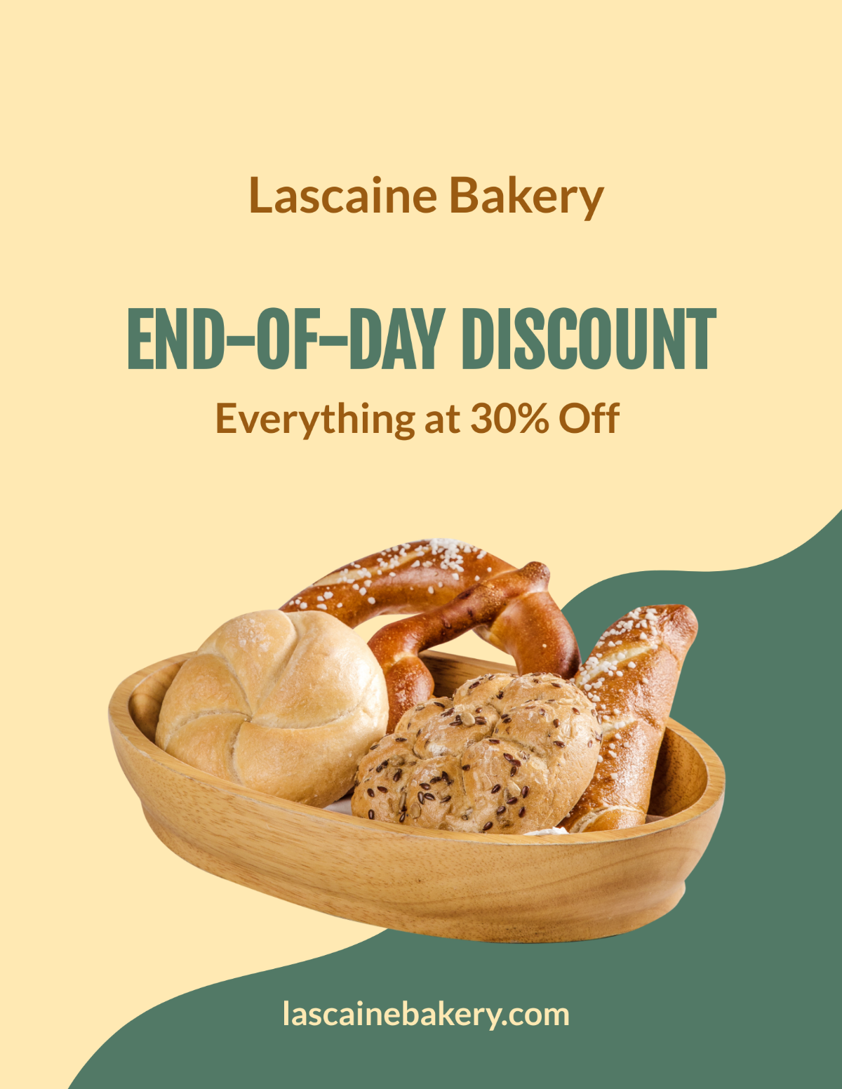 Bakery Discount Promotion Flyer