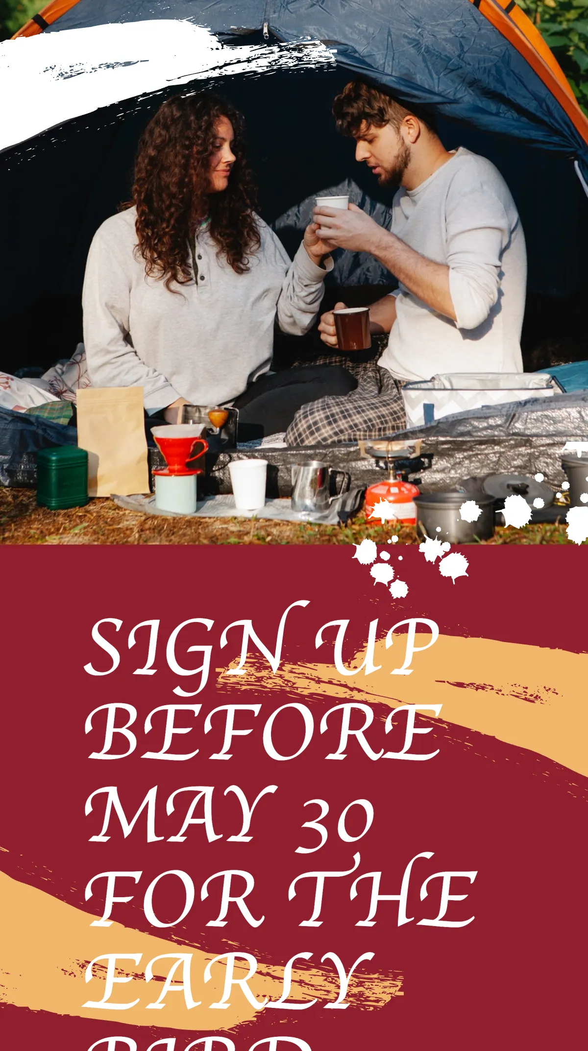 Free Camping Tour Offer Instagram Story Template to Edit Online